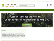 Tablet Screenshot of gardenerscottage.com